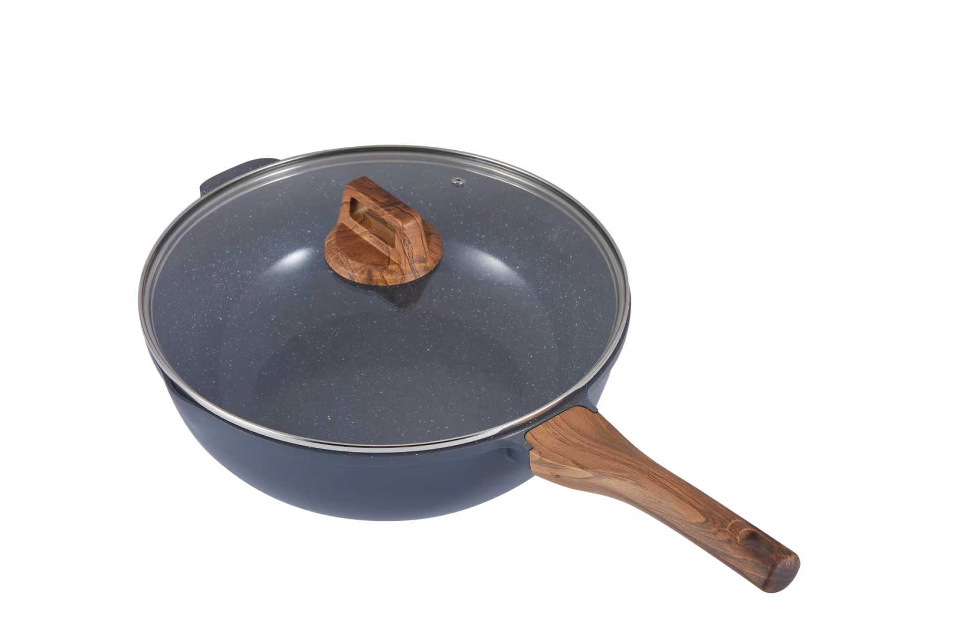MORRIES 30CM WOK PAN WITH LID (30*10CM) MS390WL